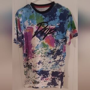 Encrypted Mens Xl Colorful Abstract Graphic T-Shirt